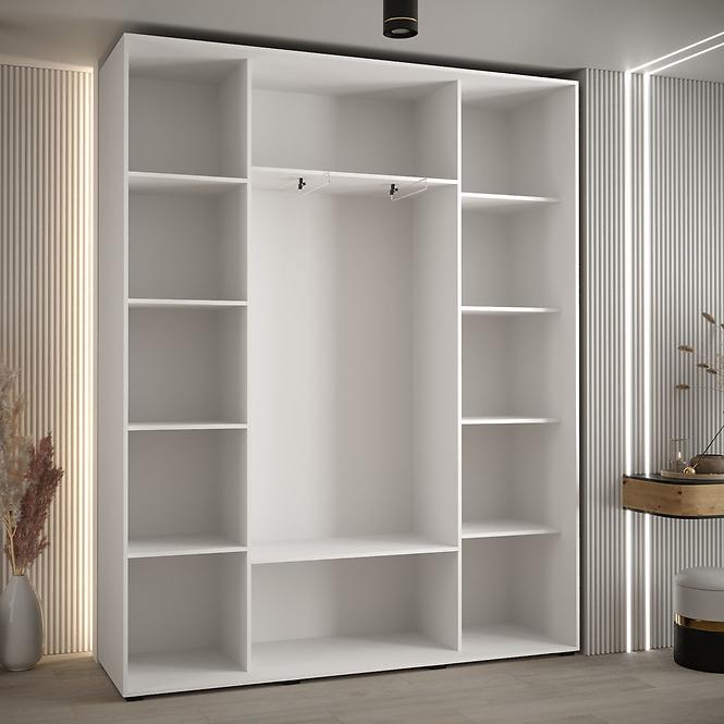 Schrank 45 Canaris 13 190 weiß/schwarz/schwarz