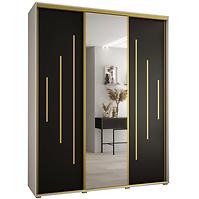 Schrank 45 Canaris 13 190 weiß/schwarz/gold
