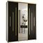 Schrank 45 Canaris 13 190 weiß/schwarz/gold