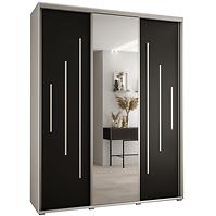 Schrank 45 Canaris 13 190 weiß/schwarz/silver