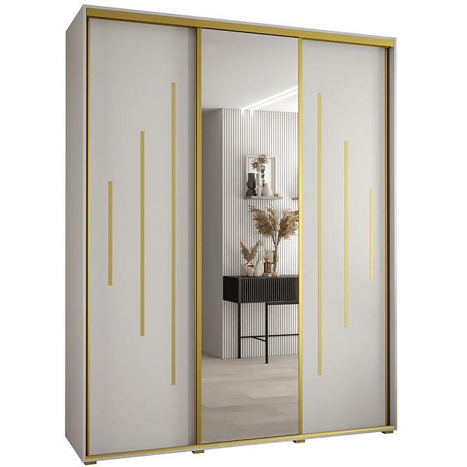 Schrank 45 Canaris 13 190 weiß/gold