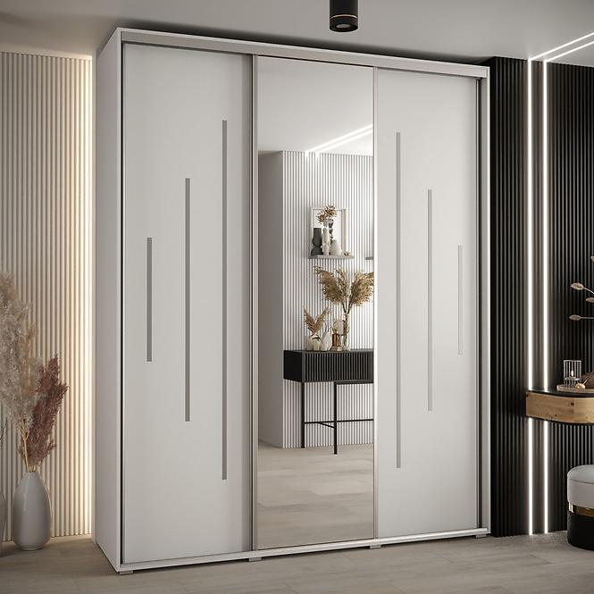 Schrank 45 Canaris 13 190 weiß/silver