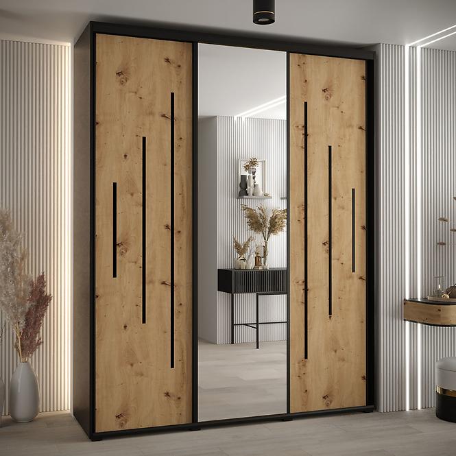 Schrank 45 Canaris 13 190 schwarz/artisan/schwarz