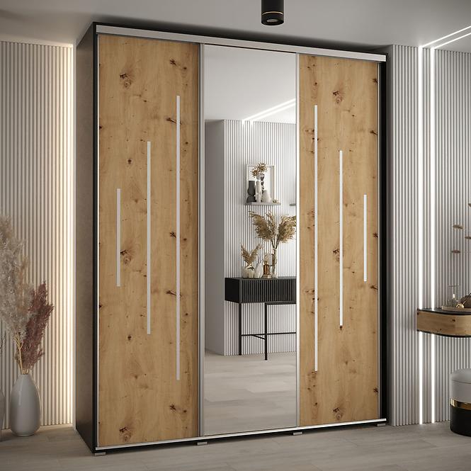 Schrank 45 Canaris 13 190 schwarz/artisan/silver