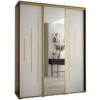 Schrank 45 Canaris 13 190 schwarz/weiß/gold
