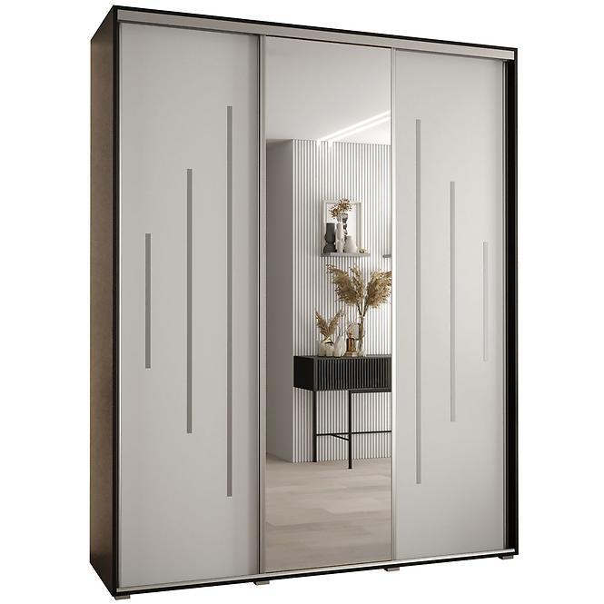 Schrank 45 Canaris 13 190 schwarz/weiß/silver