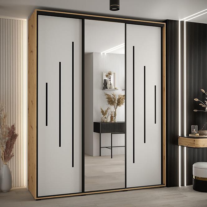 Schrank 45 Canaris 13 200 artisan/weiß/schwarz