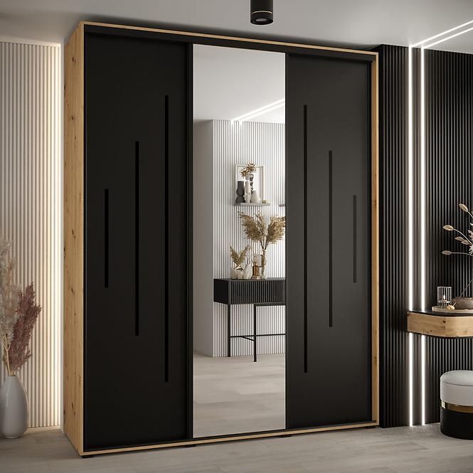 Schrank 45 Canaris 13 200 artisan/schwarz/schwarz