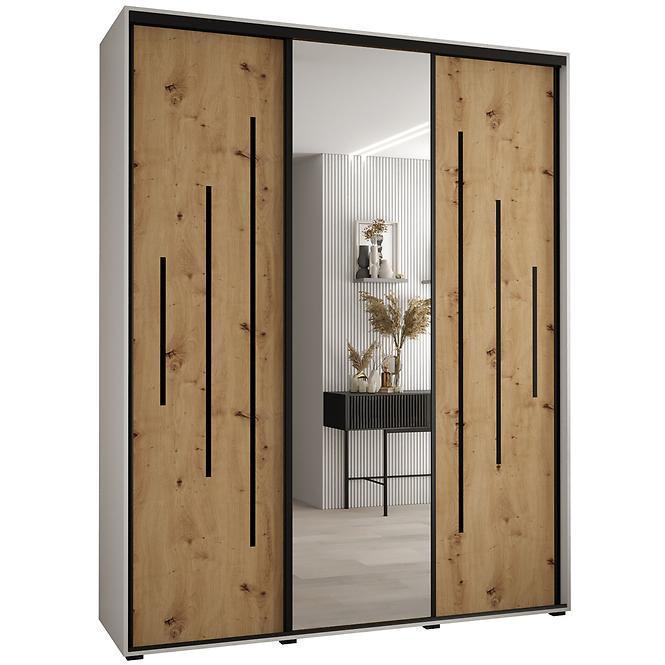 Schrank 45 Canaris 13 200 weiß/artisan/schwarz