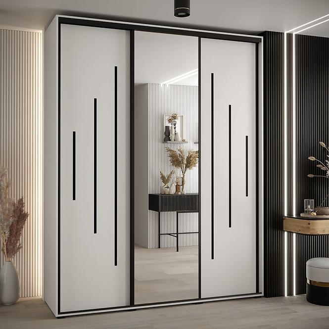 Schrank 45 Canaris 13 200 weiß/schwarz