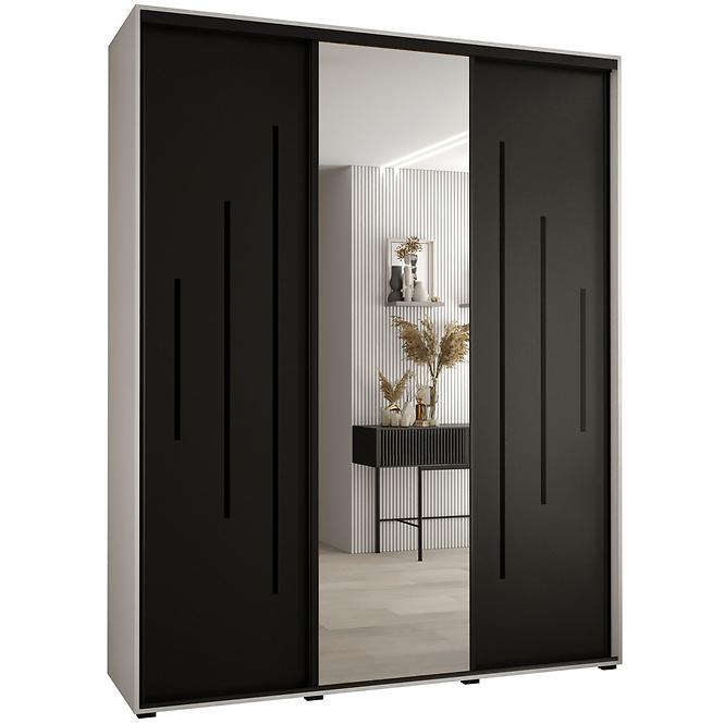 Schrank 45 Canaris 13 200 weiß/schwarz/schwarz
