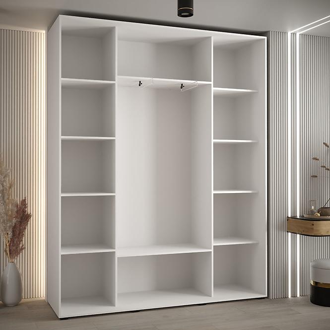 Schrank 45 Canaris 13 200 weiß/schwarz/schwarz
