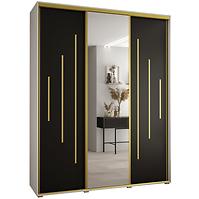 Schrank 45 Canaris 13 200 weiß/schwarz/gold