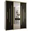 Schrank 45 Canaris 13 200 weiß/schwarz/gold