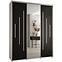 Schrank 45 Canaris 13 200 weiß/schwarz/silver