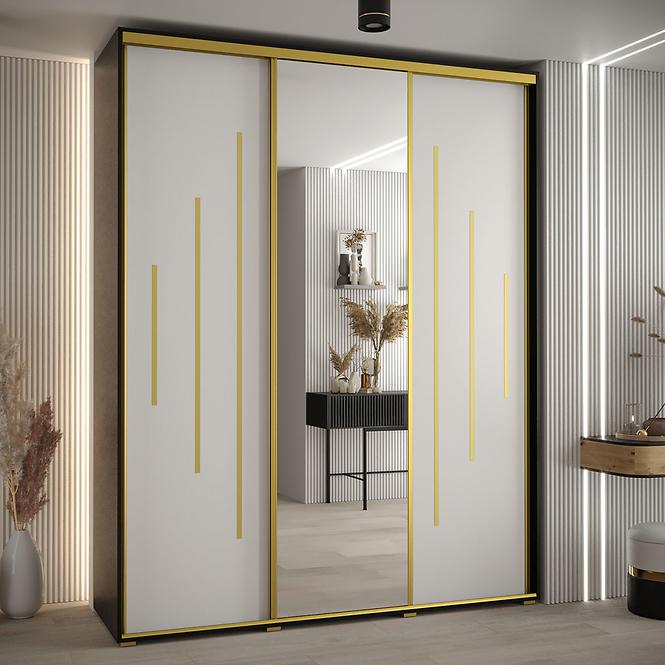 Schrank 45 Canaris 13 200 schwarz/weiß/gold