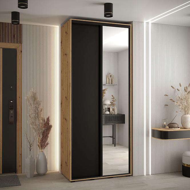 Schrank 45 Canaris 3 100 artisan/schwarz/schwarz