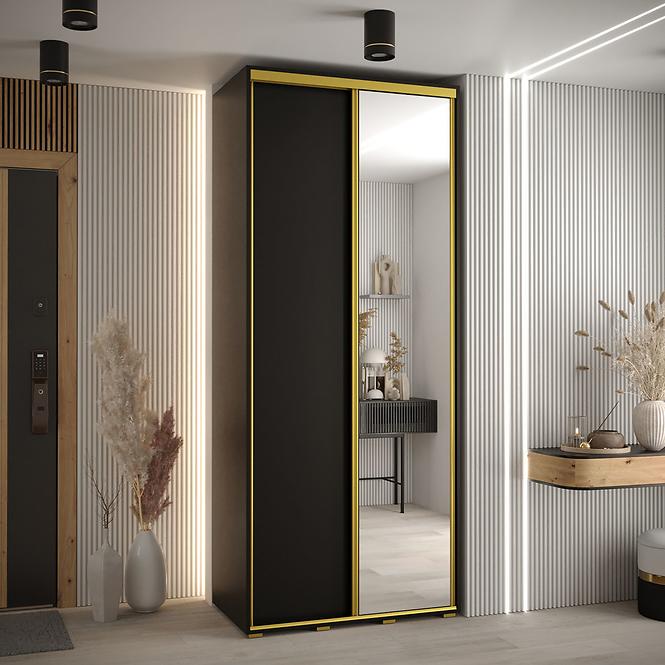 Schrank 45 Canaris 3 100 schwarz/gold