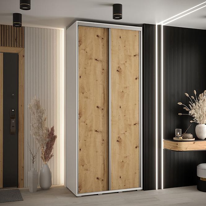 Schrank 45 Canaris 3 110 weiß/artisan/silver