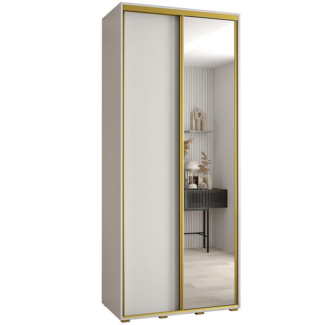 Schrank 45 Canaris 3 110 weiß/gold