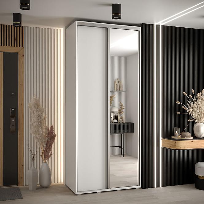 Schrank 45 Canaris 3 110 weiß/silver