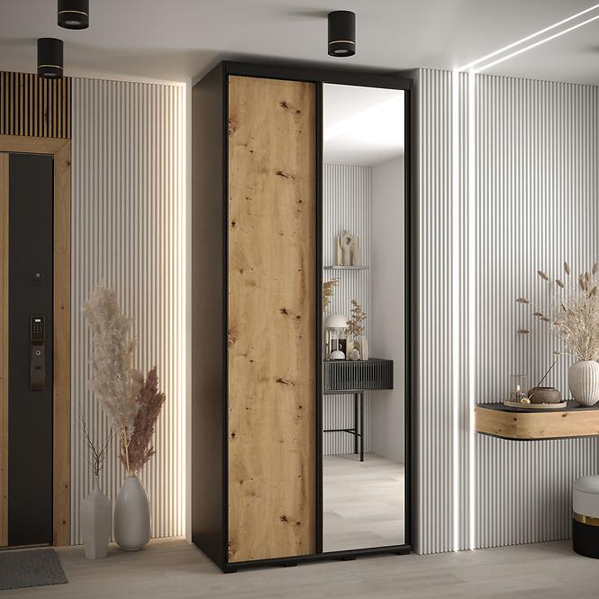 Schrank 45 Canaris 3 110 schwarz/artisan/schwarz