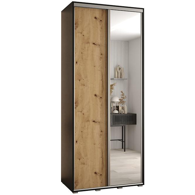 Schrank 45 Canaris 3 110 schwarz/artisan/silver