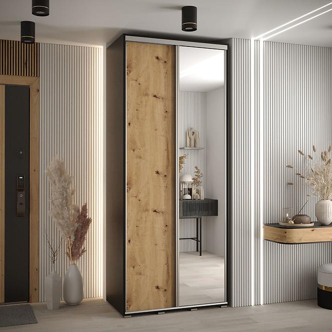Schrank 45 Canaris 3 110 schwarz/artisan/silver
