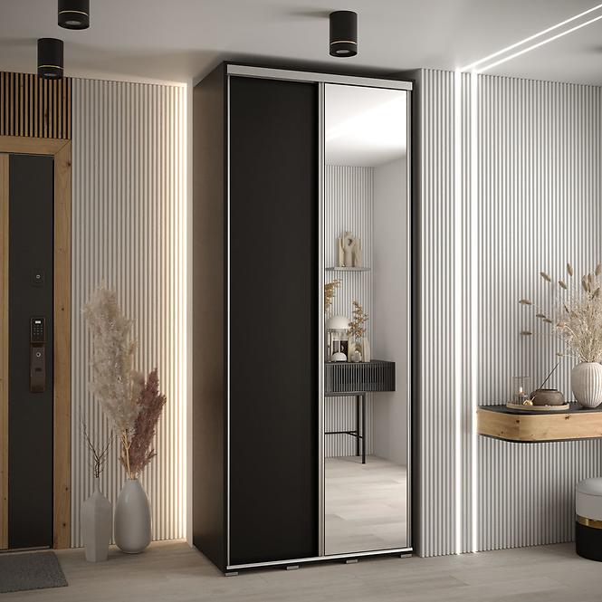 Schrank 45 Canaris 3 110 schwarz/silver