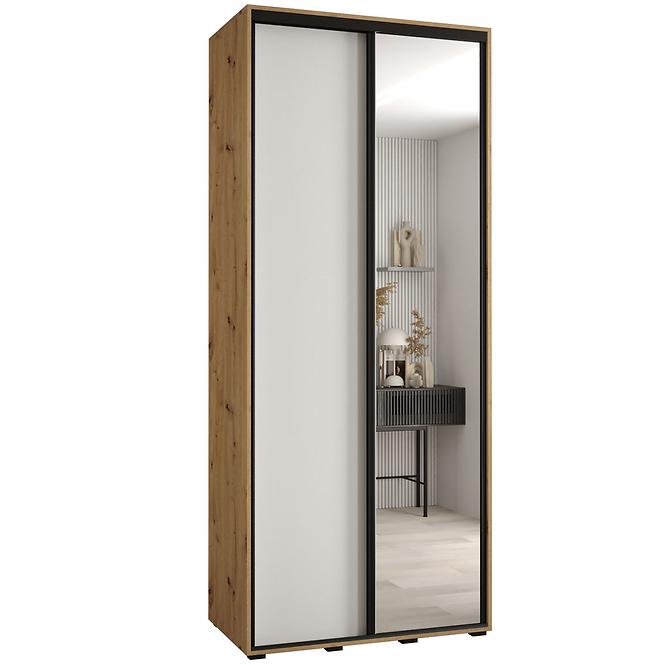 Schrank 45 Canaris 3 120 artisan/weiß/schwarz