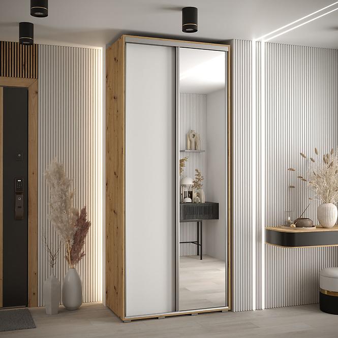 Schrank 45 Canaris 3 120 artisan/weiß/silver
