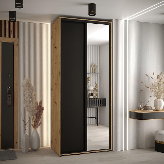 Schrank 45 Canaris 3 120 artisan/schwarz/schwarz