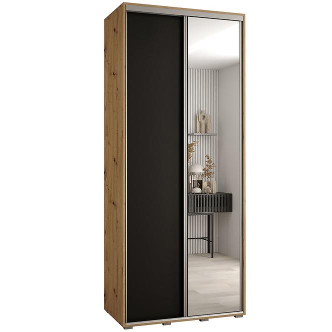 Schrank 45 Canaris 3 120 artisan/schwarz/silver