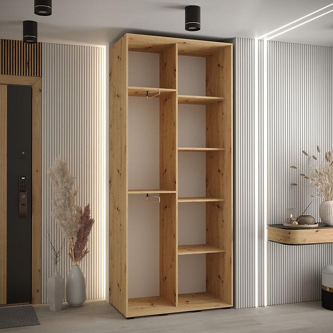 Schrank 45 Canaris 3 120 artisan/schwarz/silver