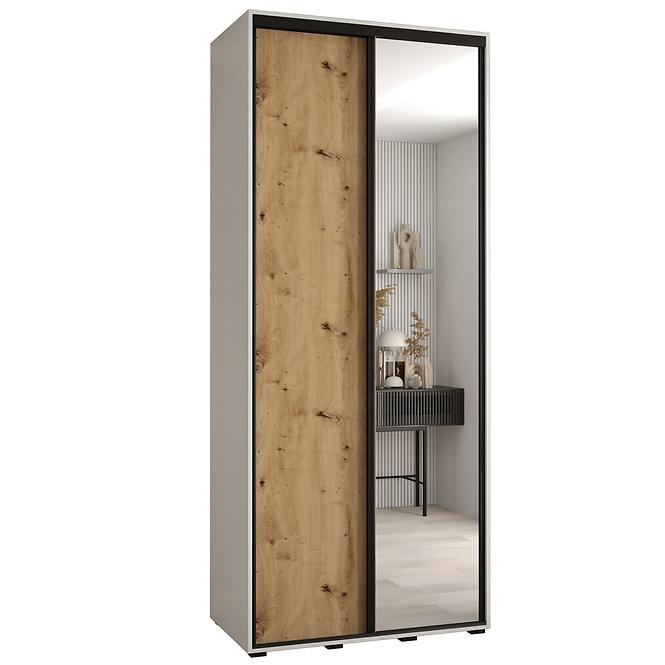 Schrank 45 Canaris 3 120 weiß/artisan/schwarz