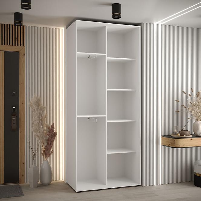 Schrank 45 Canaris 3 120 weiß/artisan/schwarz