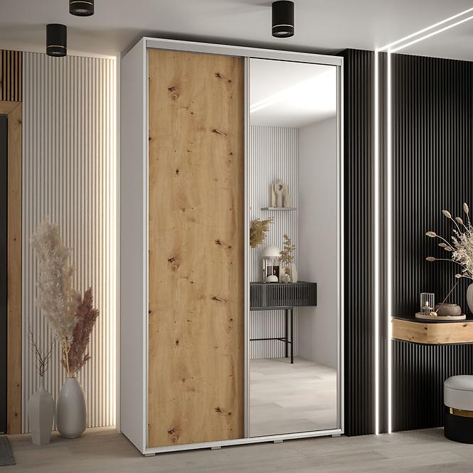 Schrank 45 Canaris 3 120 weiß/artisan/silver