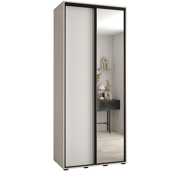 Schrank 45 Canaris 3 120 weiß/schwarz