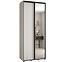 Schrank 45 Canaris 3 120 weiß/schwarz