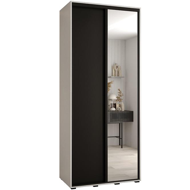 Schrank 45 Canaris 3 120 weiß/schwarz/schwarz