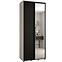 Schrank 45 Canaris 3 120 weiß/schwarz/schwarz