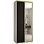Schrank 45 Canaris 3 120 weiß/schwarz/gold