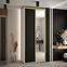 Schrank 45 Canaris 3 120 weiß/schwarz/gold,5