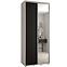 Schrank 45 Canaris 3 120 weiß/schwarz/silver