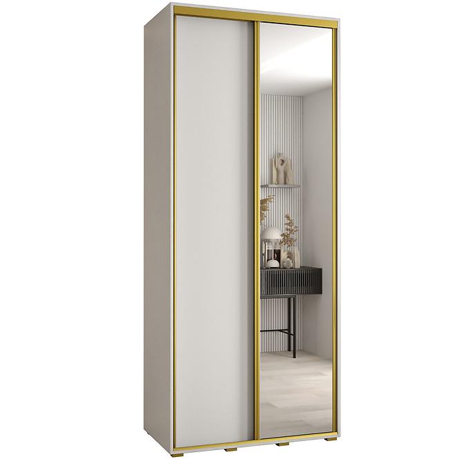 Schrank 45 Canaris 3 120 weiß/gold