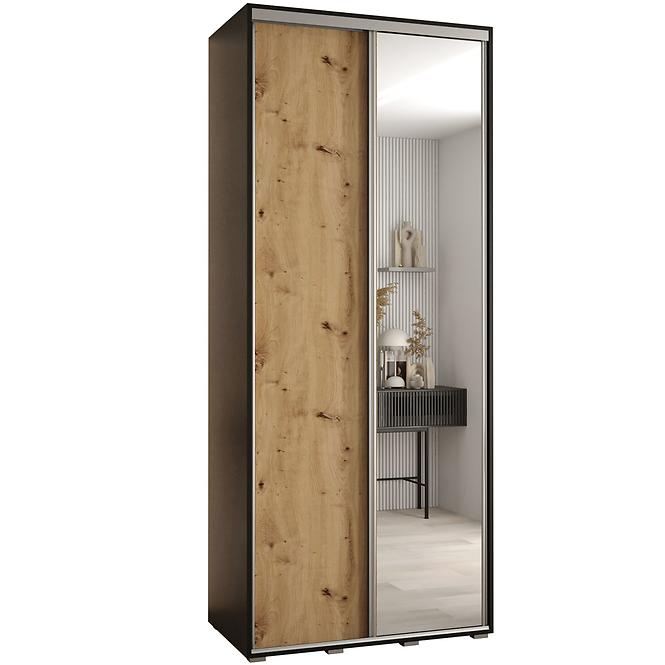 Schrank 45 Canaris 3 120 schwarz/artisan/silver
