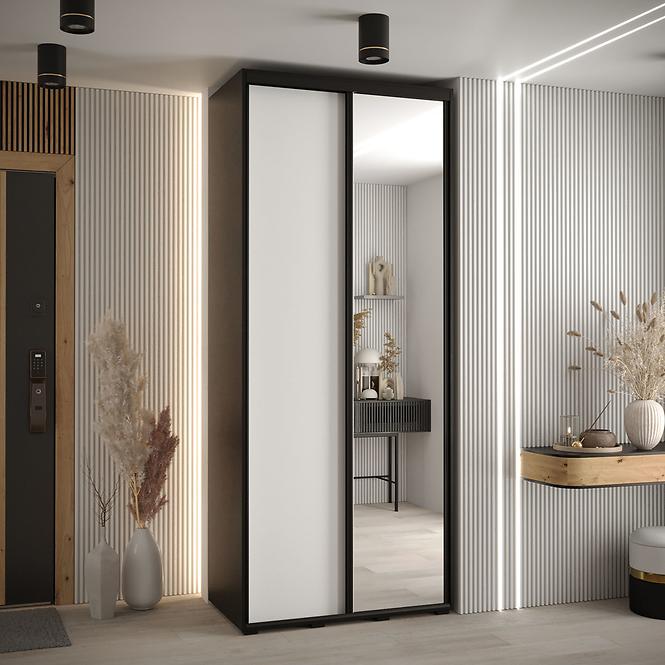 Schrank 45 Canaris 3 120 schwarz/weiß/schwarz