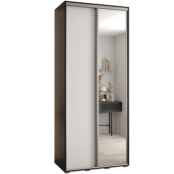 Schrank 45 Canaris 3 120 schwarz/weiß/silver