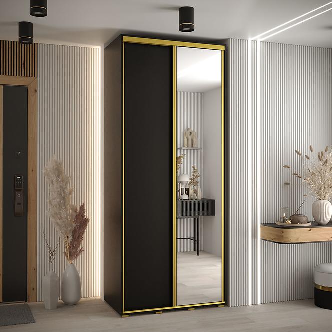 Schrank 45 Canaris 3 120 schwarz/gold