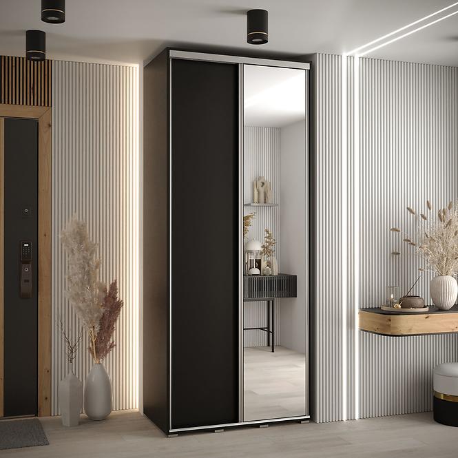 Schrank 45 Canaris 3 120 schwarz/silver